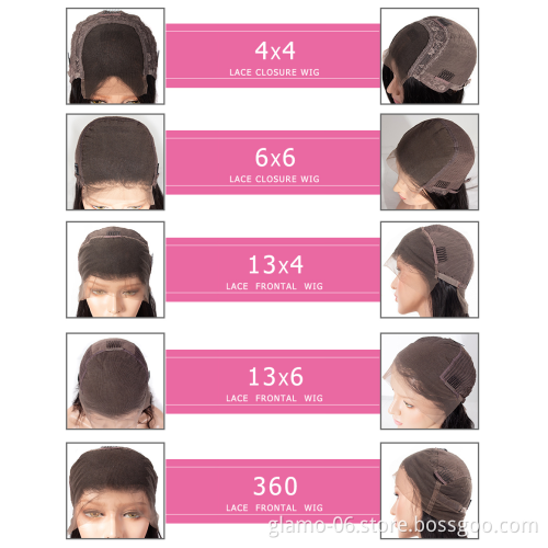 150% 200% Swiss 13X4 13X6 4X4 Lace Wig For Black Women 100% Indian Body Wave Virgin Cuticle Aligned Lace Front Human Hair Wigs